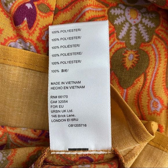 Urban Outfitters Mini Long Sleeved Dress Boho NWT Medium V neck - Picture 6 of 8